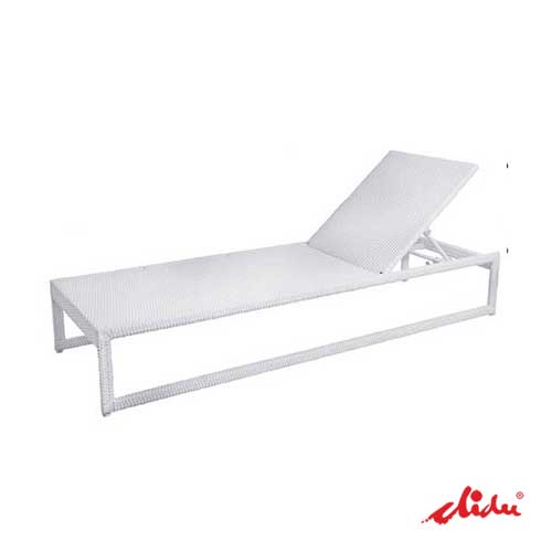 wicker sun lounger weatherproof sunbed for luxury resorts