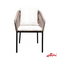 wicker rope chair for restaurant dining set furniture borneo