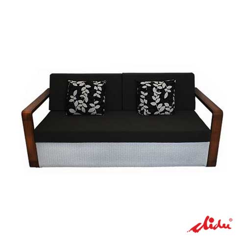 wooden arm sofa for hotels and resorts lounge cartagen double