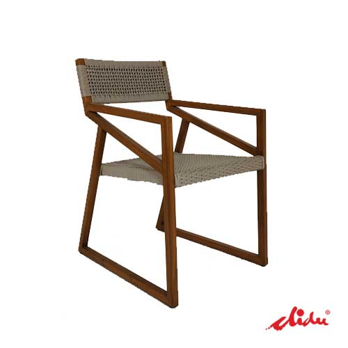 natural wooden chair all weather patio furniture karimata
