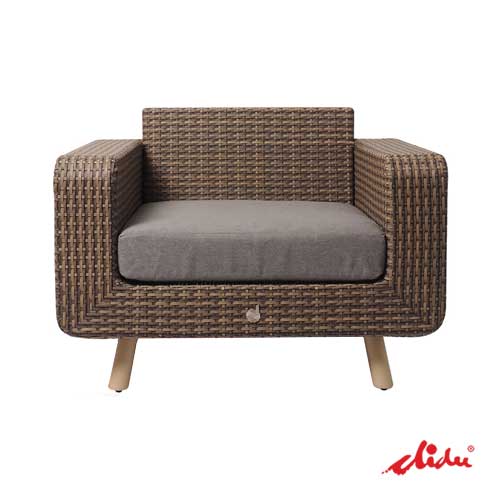 synthetic rattan sofa single seat wicker furniture kona