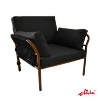 luxury lounge chair rope weaving outdoor furniture pantara