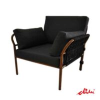 luxury lounge chair rope weaving outdoor furniture pantara