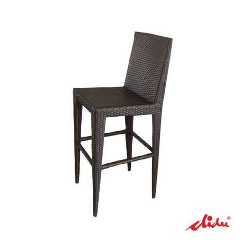 counter bar chair high wicker stool furniture sq high back