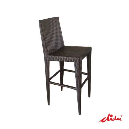 counter bar chair high wicker stool furniture sq high back