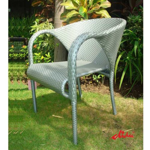 rattan arm chair stacking dining seating tango