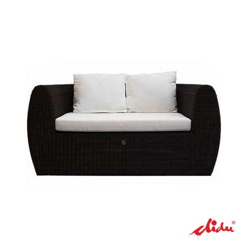 wicker rattan sofa two seater for hotels and resorts tuan besar