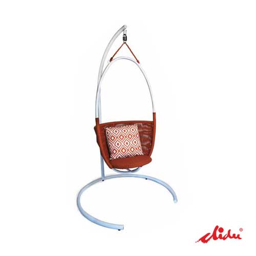 hanging chair with egg seat shape for outdoor hotels furniture