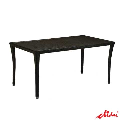 wicker patio table rectangular dining set for restaurants dubai