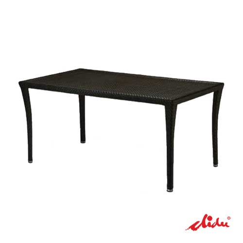 wicker table rectangular dining set for hotels and restaurants