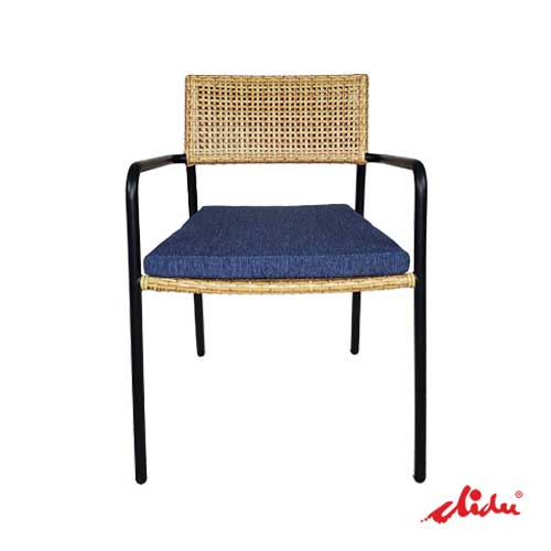 patio dining chair rattan weaving furniture anafi