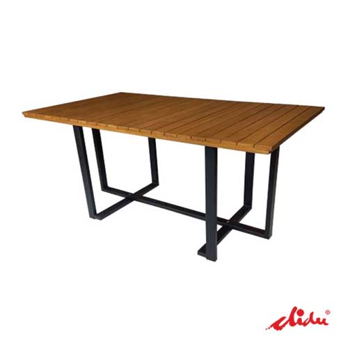 foldable dining table teak on top for cafe & restaurant jazzy