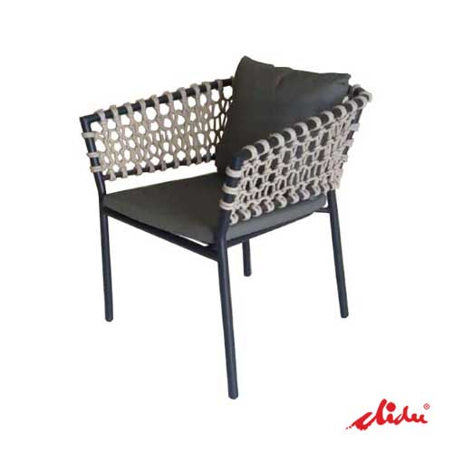 rope woven chair weatherproof outdoor dining seat hayori