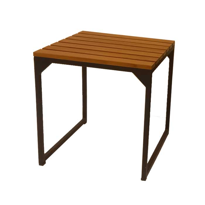 wooden side table all weather outdoor furniture honokalani