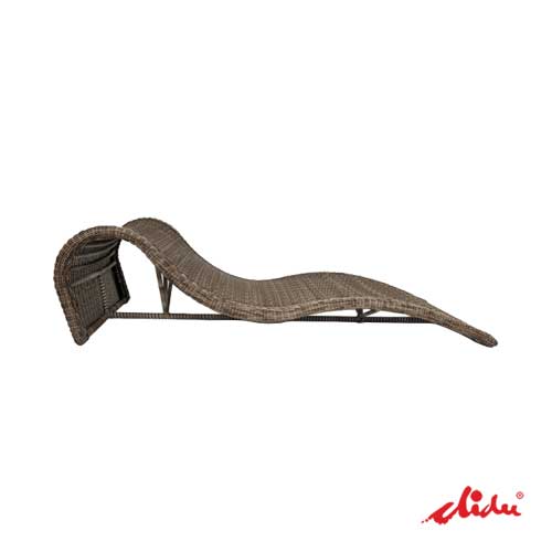 rattan sunbed poolside chaise lounger for premium hotels worm