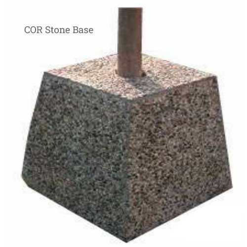 stone base for umbrella