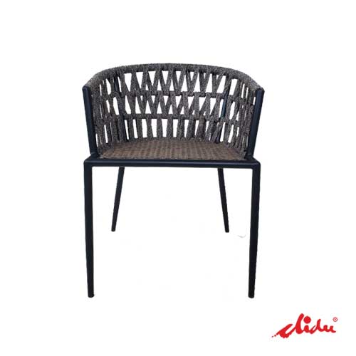 hotels dining furniture set rope weaving arm chair bavaria