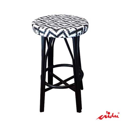 wicker stool for cafe and restaurant dining set diamond