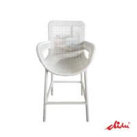 wicker tall chair cafe and high bar furniture set pronto