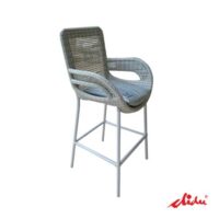 wicker tall chair cafe and high bar furniture set pronto