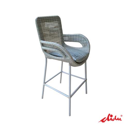 wicker tall chair cafe and high bar furniture set pronto