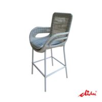 wicker tall chair cafe and high bar furniture set pronto