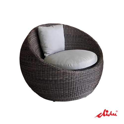 round wicker sofa outdoor hotel furniture coco loom